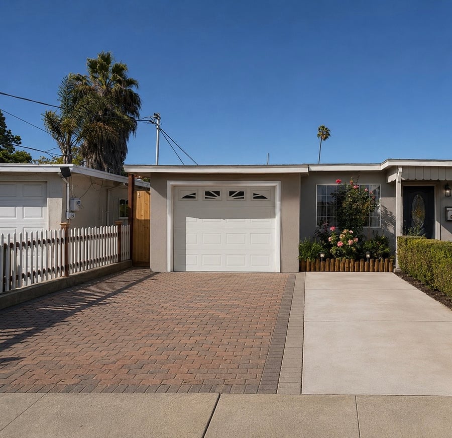 Driveway parking , left side gate entrance. The unit is located in the back house .