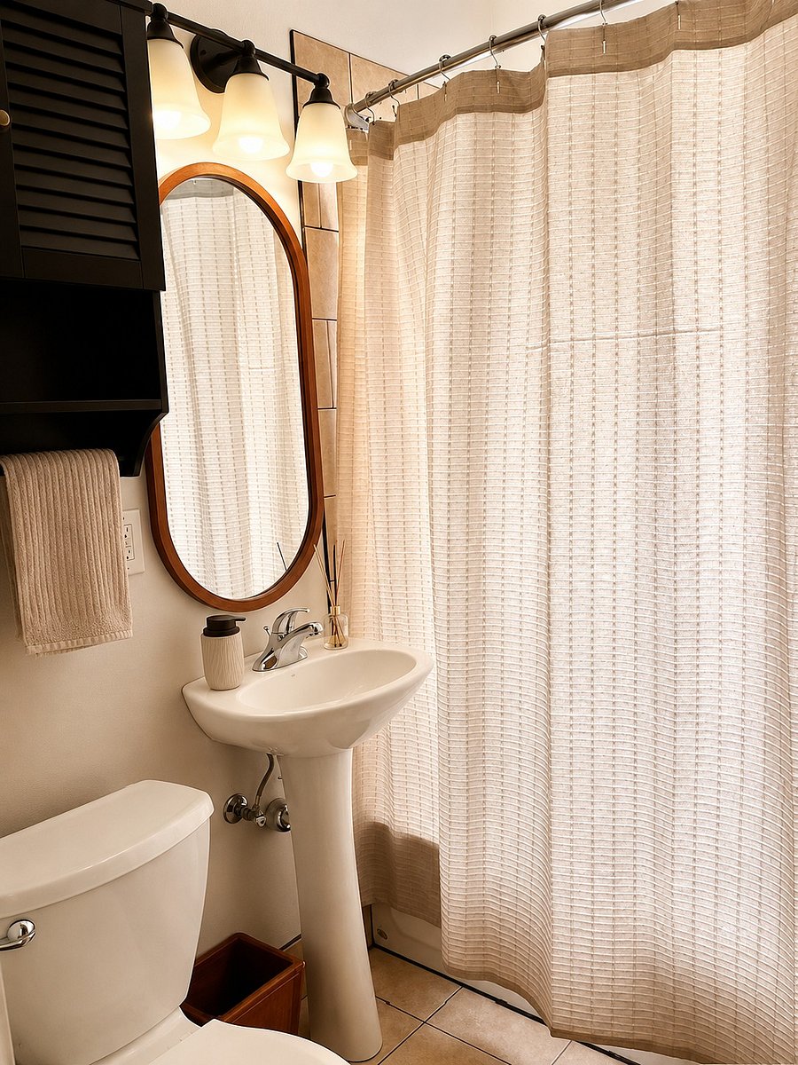Bathroom with Shower over Tub