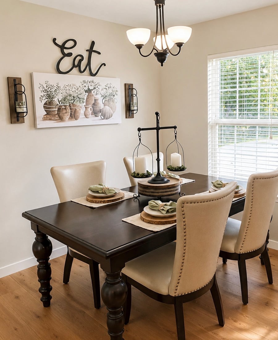 Comfortable Dining room chairs with beautiful decor