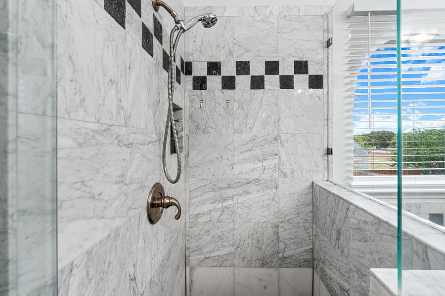 Marble shower