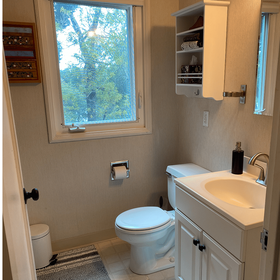 Private In-Unit Tenant Bathroom with Small Shower