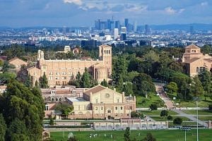 Royce Hall and Powell Library on UCLA campus