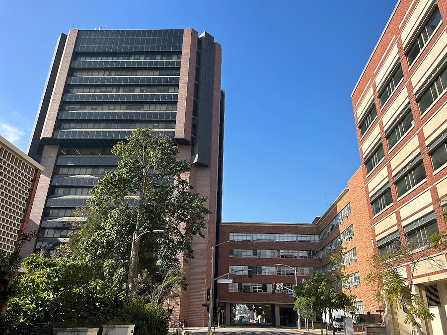 Factor research building at the Center for the Health Sciences