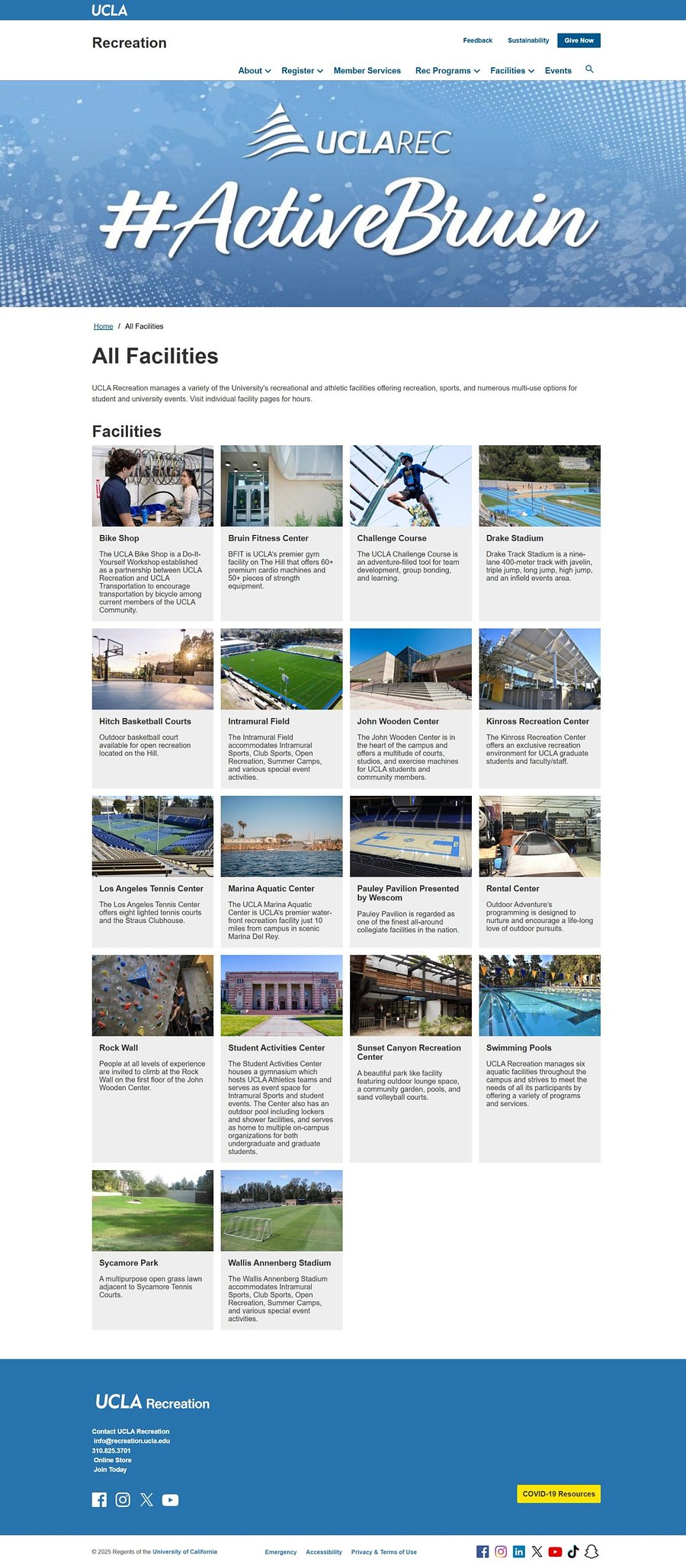 Recreation facilities for which community membership has been available