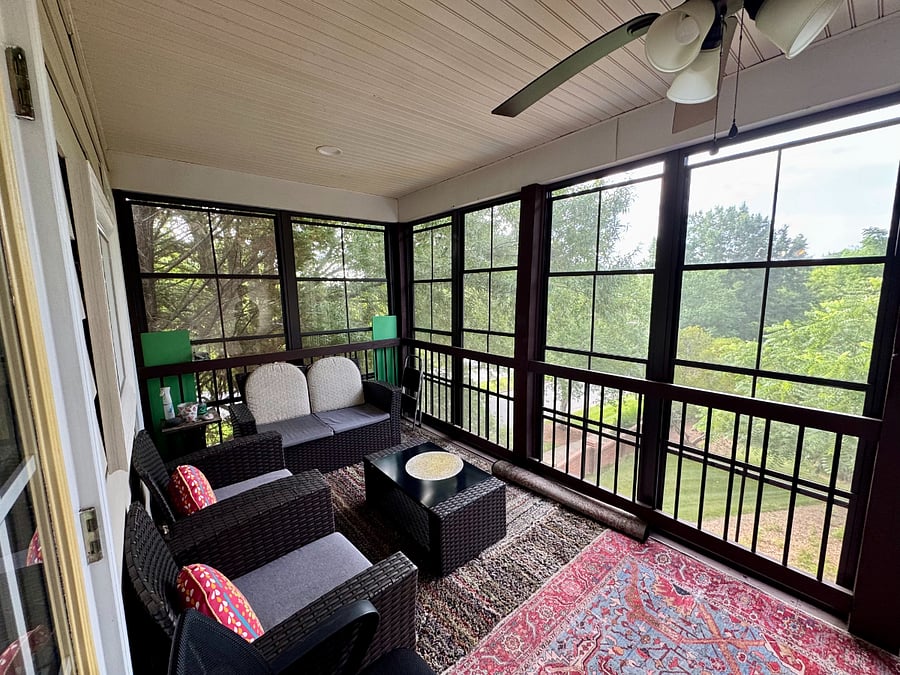 2nd floor covered balcony from Main Bedroom