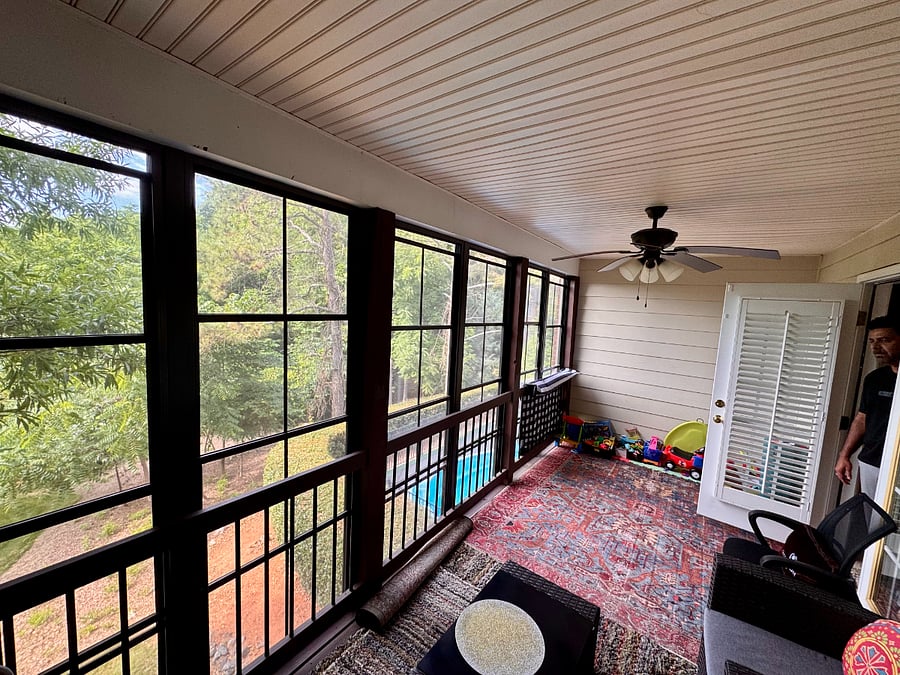 2nd floor covered balcony from Main Bedroom