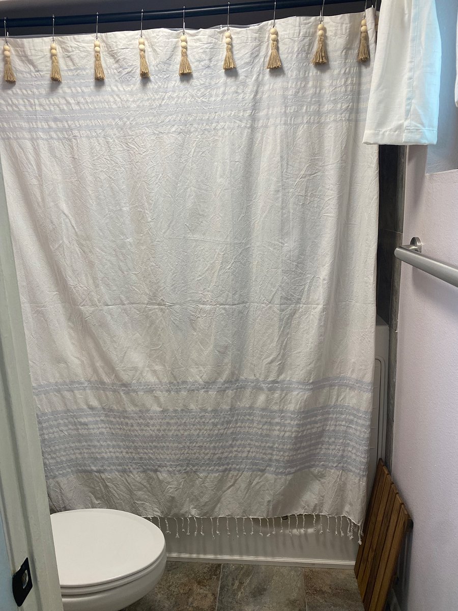 Exterior of shower/jetted tub.