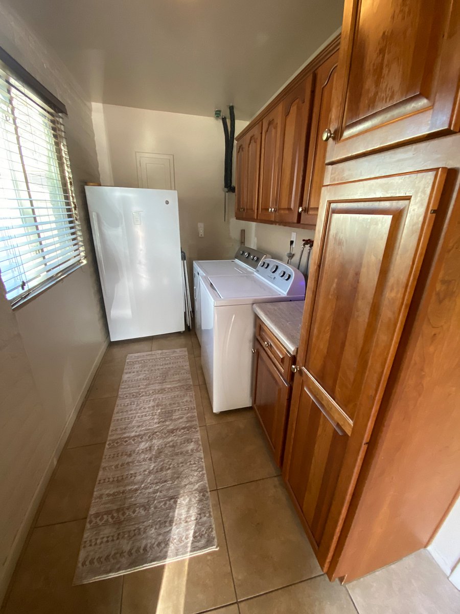 Shared laundry room, owner just requests that Saturday use is reserved for them.