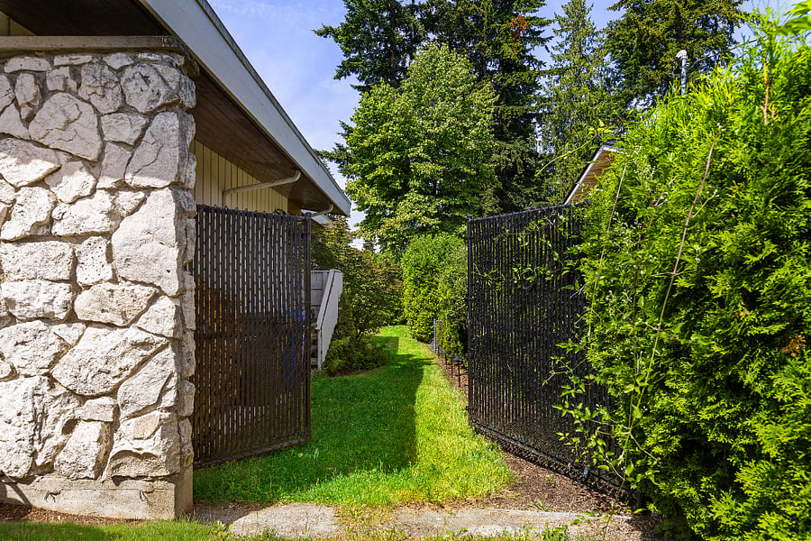 Entryway path to the separate rental front door.
