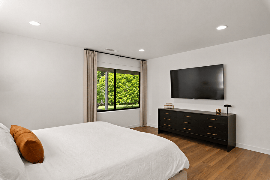 Relax with a Roku Smart TV after a day of work or exploring.