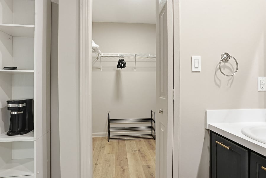 Large Walk-In Closet & Storage Space