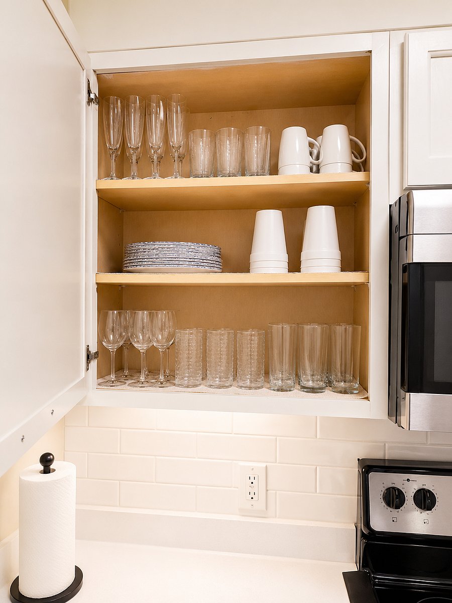 Dinnerware, Glassware & Kitchen Essentials Included