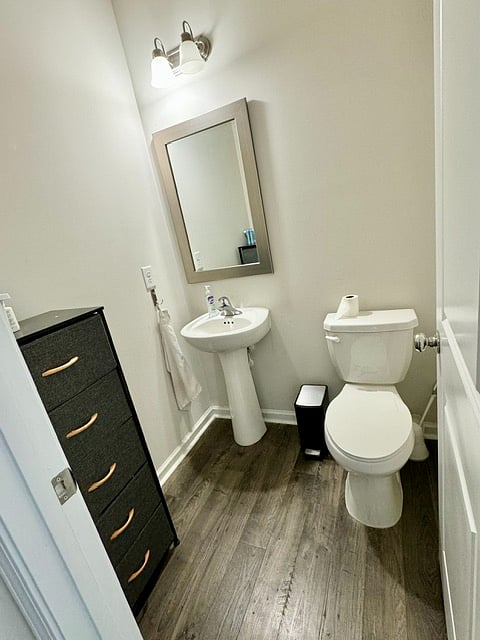 half bathroom on main floor 