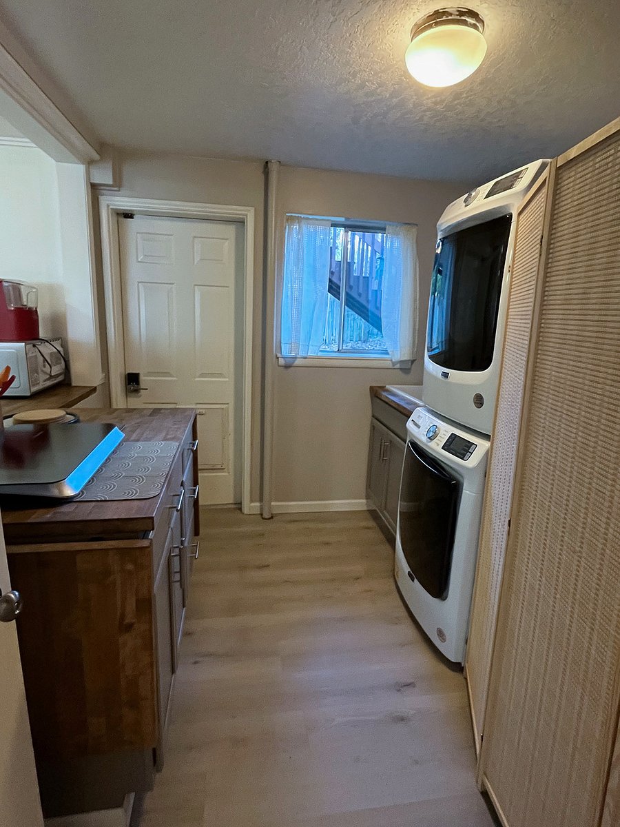 Entrance door in kitchen