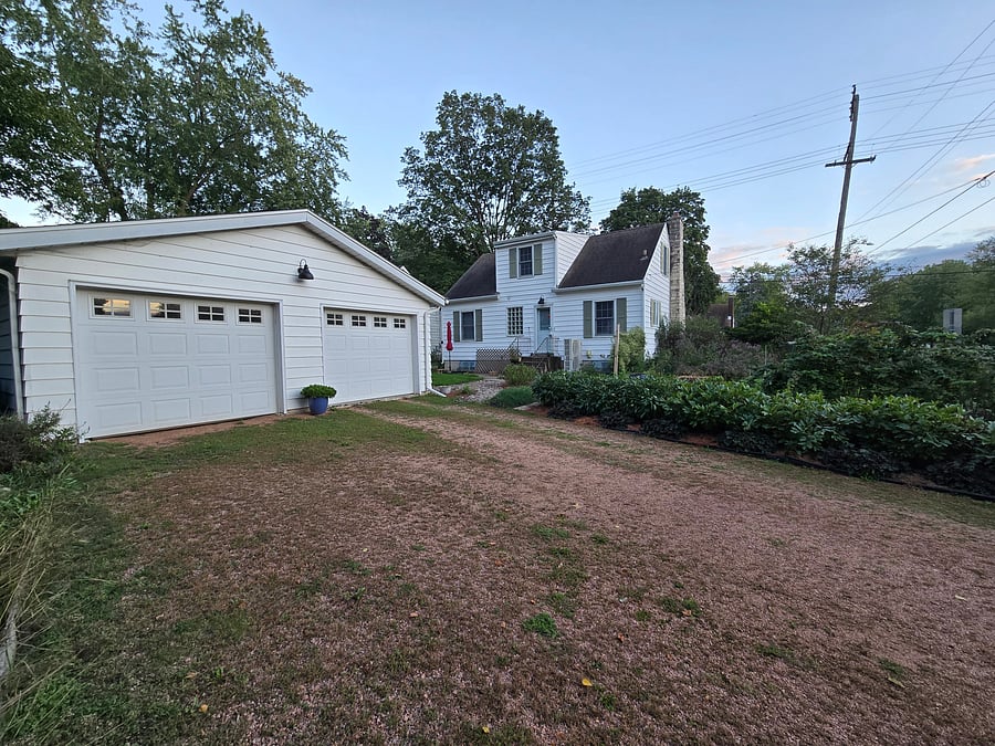 Driveway and back of house.