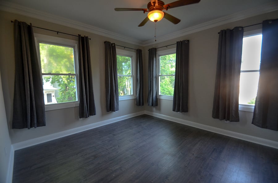 Room is furnished, this was just the photo we had of the bedroom. Has a queen bed, dresser and desk.