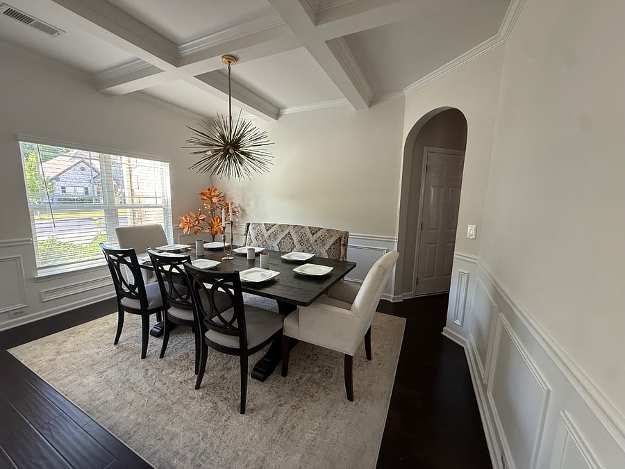Coffered ceilings formal dining room