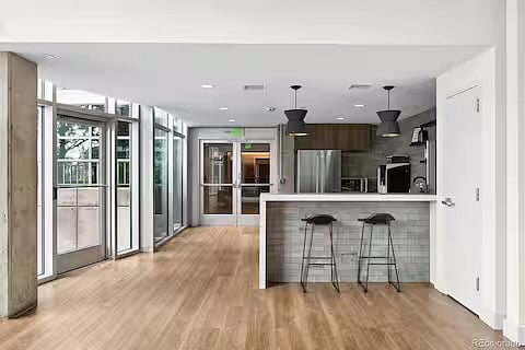 Community kitchen with espresso machines