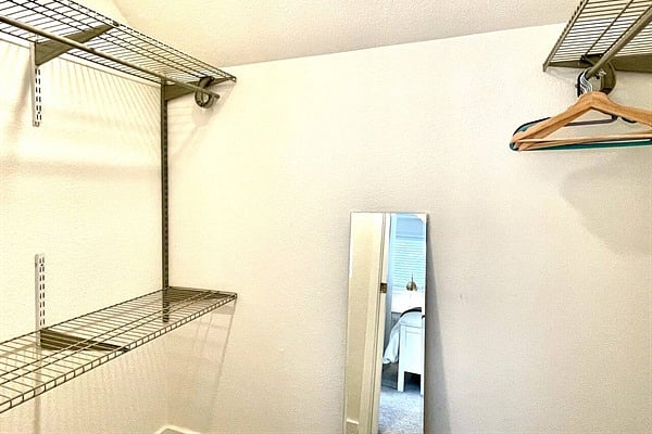 Large walk-in closet in primary bedroom