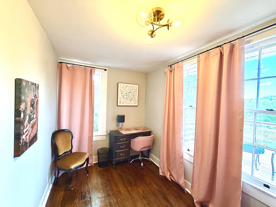 Guest bed OR office - complete with 2 closets!