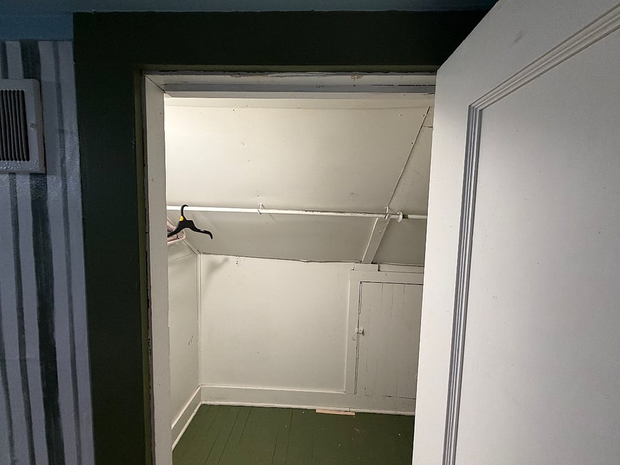 Upstairs/2nd floor walk-in closet.