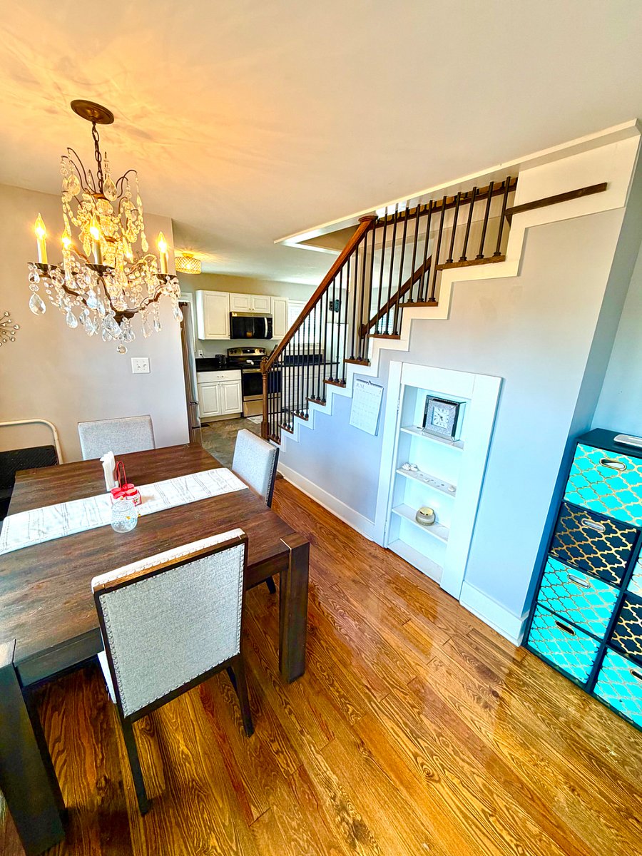 Dining Room flows into the kitchen area.