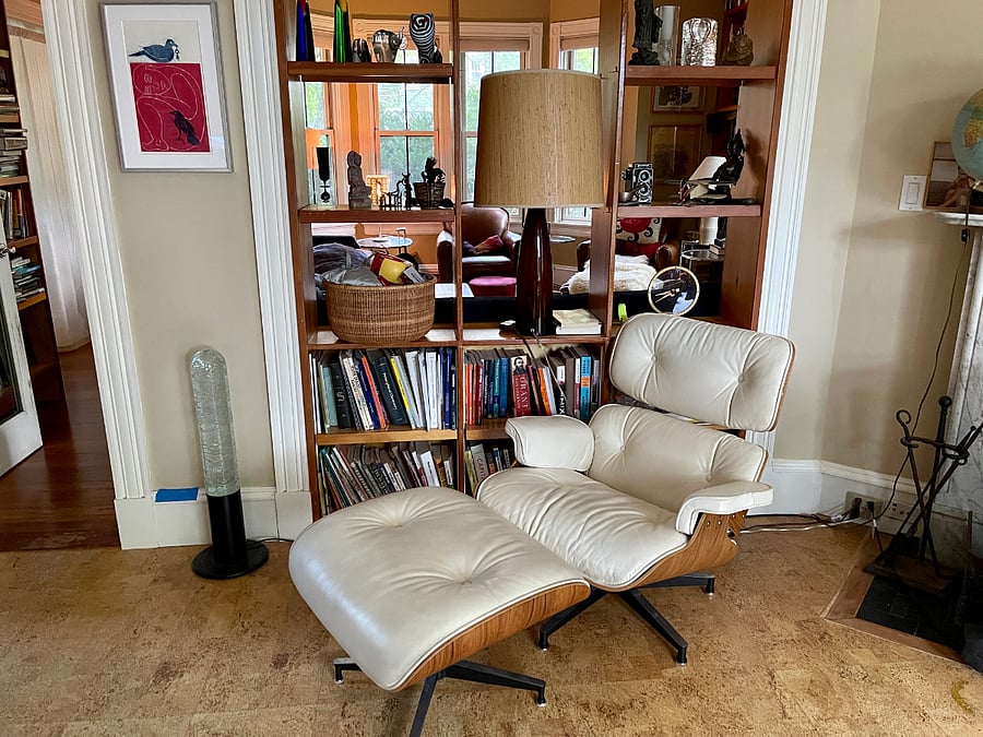 View from additional living room toward main living room
