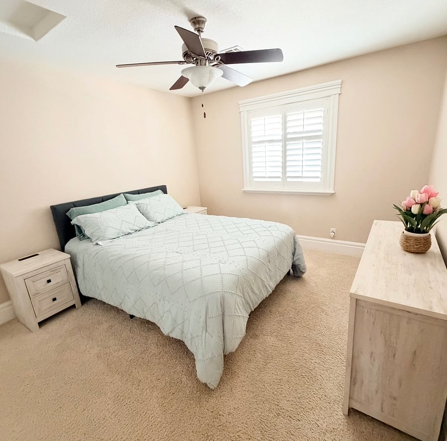 Poolside guestroom