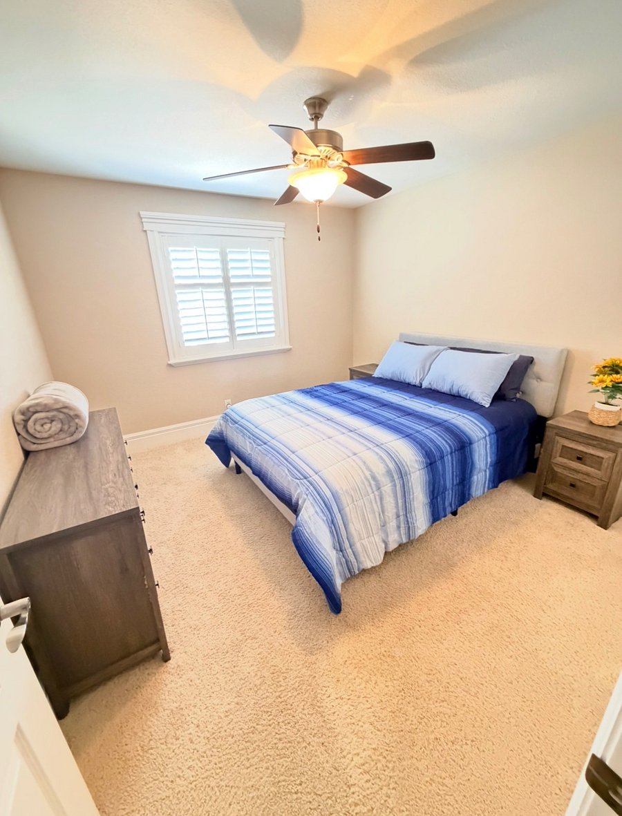 Streetside guest room