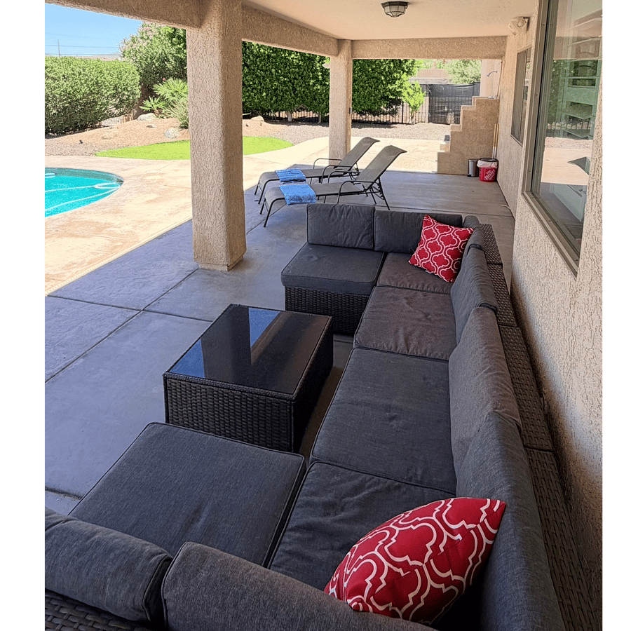 backyard patio seating