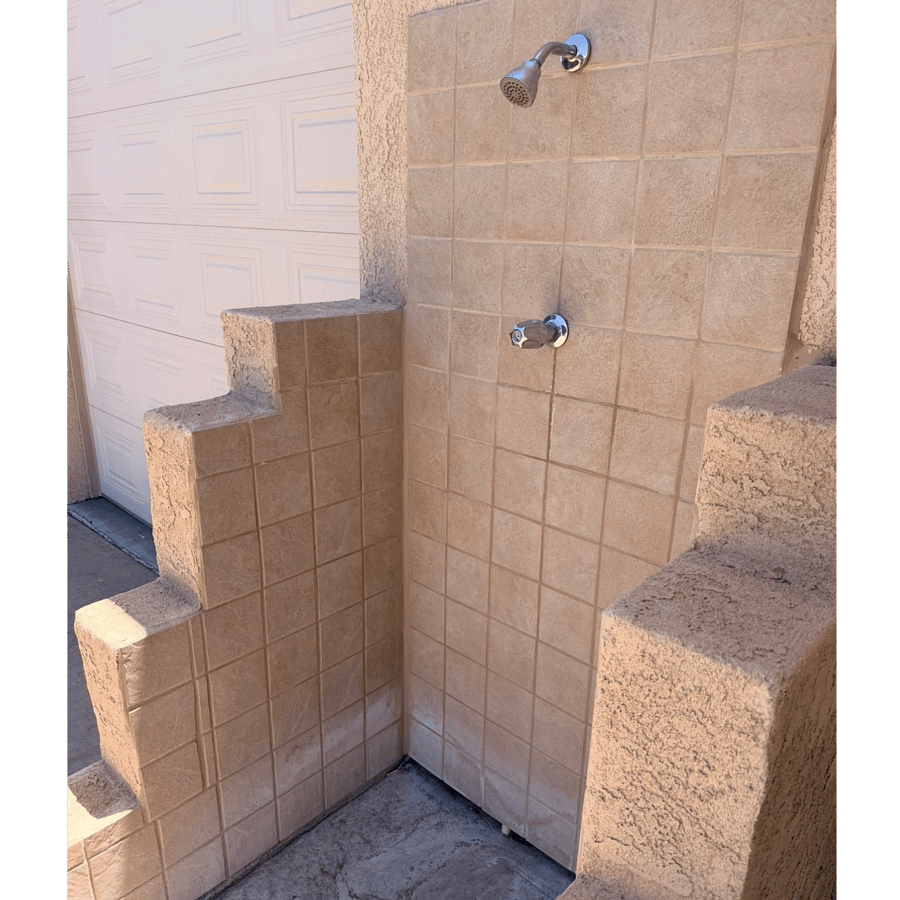 Outside shower