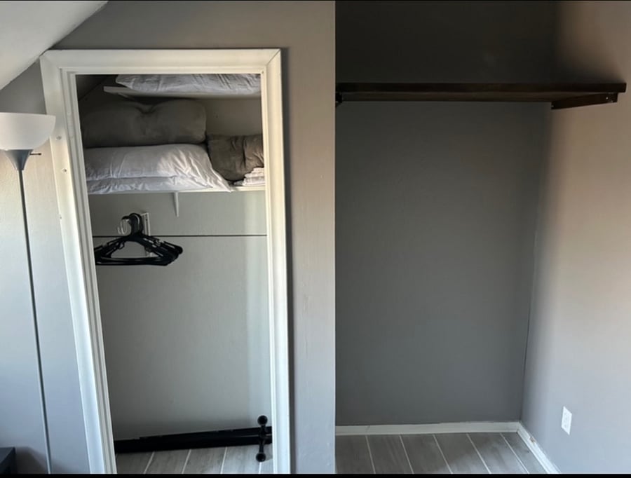 FURNISHED APT BEDROOM CLOSET