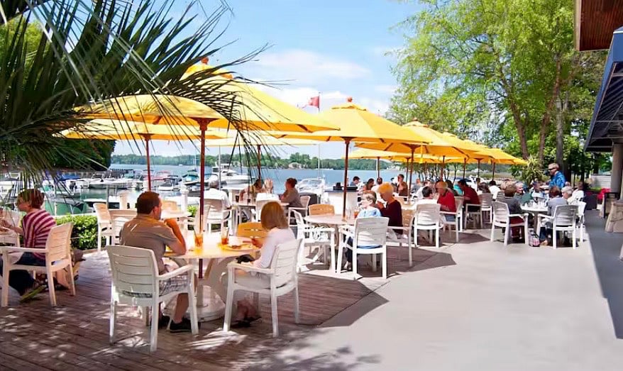 Walking distance to waterfront dining like North Harbor Club