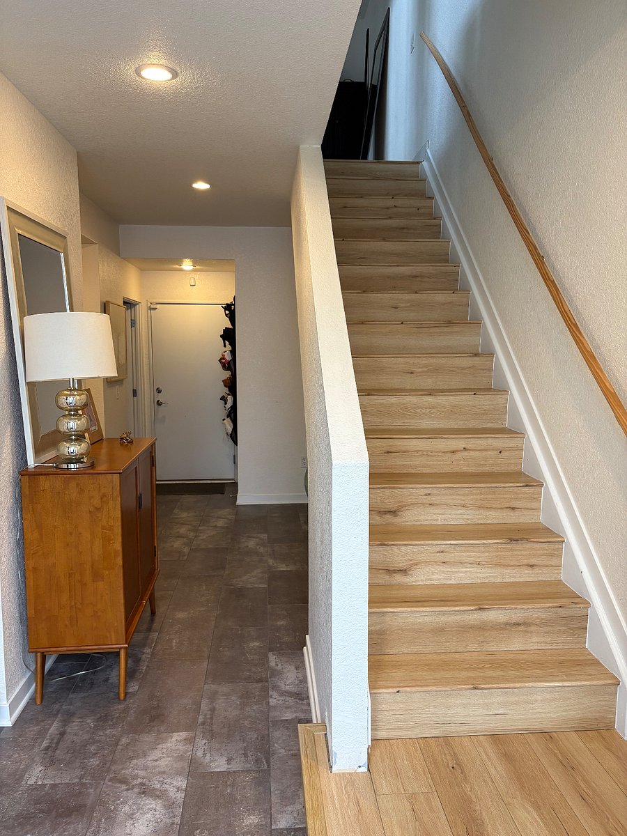 Stairway from first floor to second