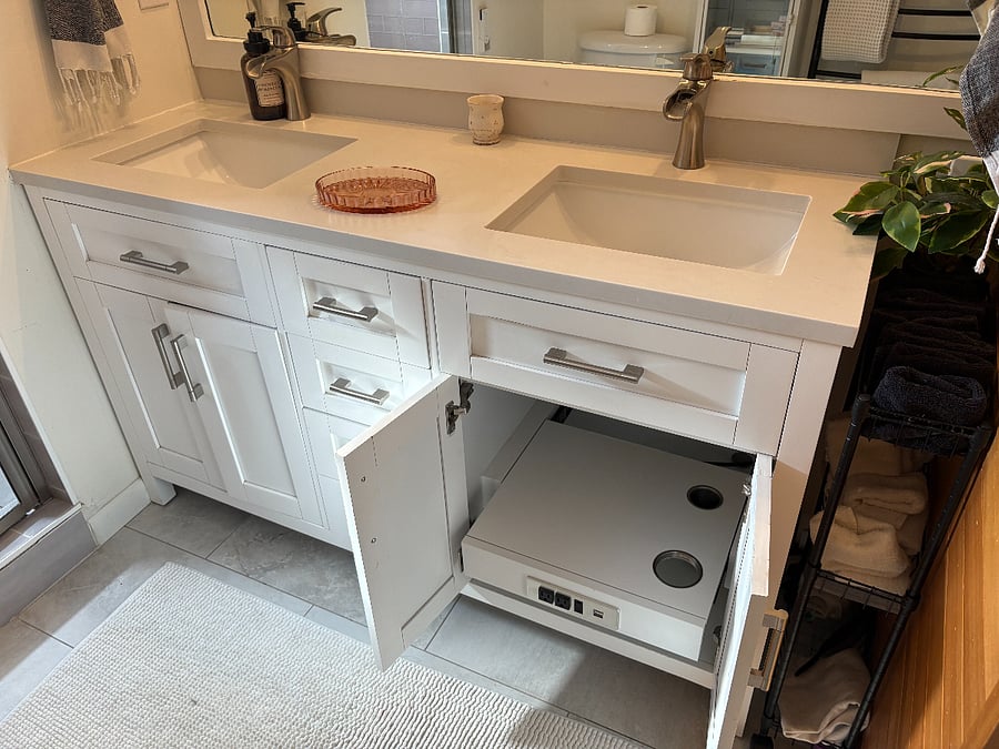 Third floor bathroom vanity