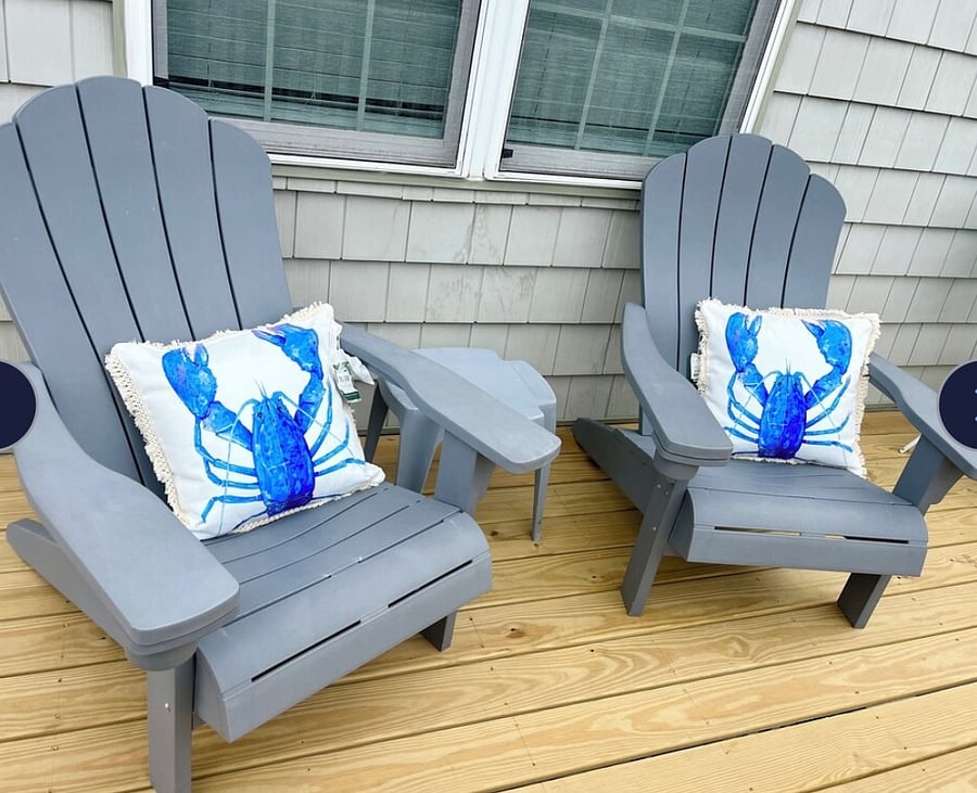 Chairs on back deck