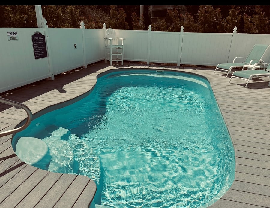 View of pool