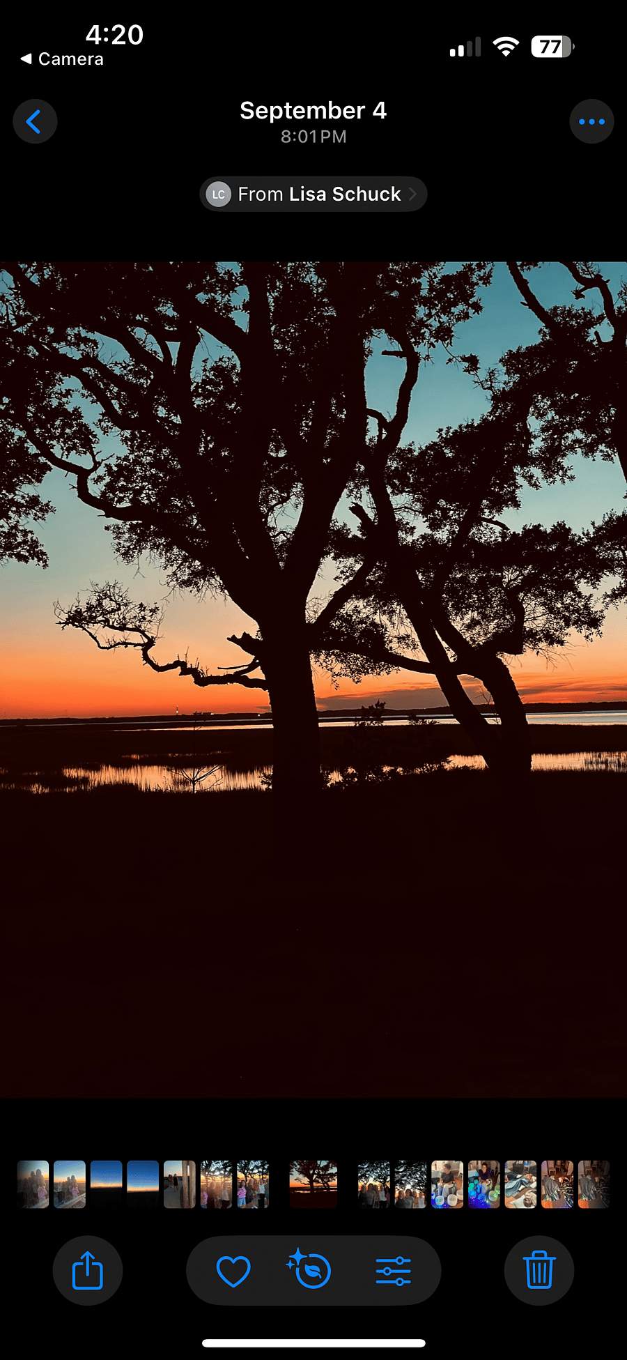 Riverview Restaurant Sunset