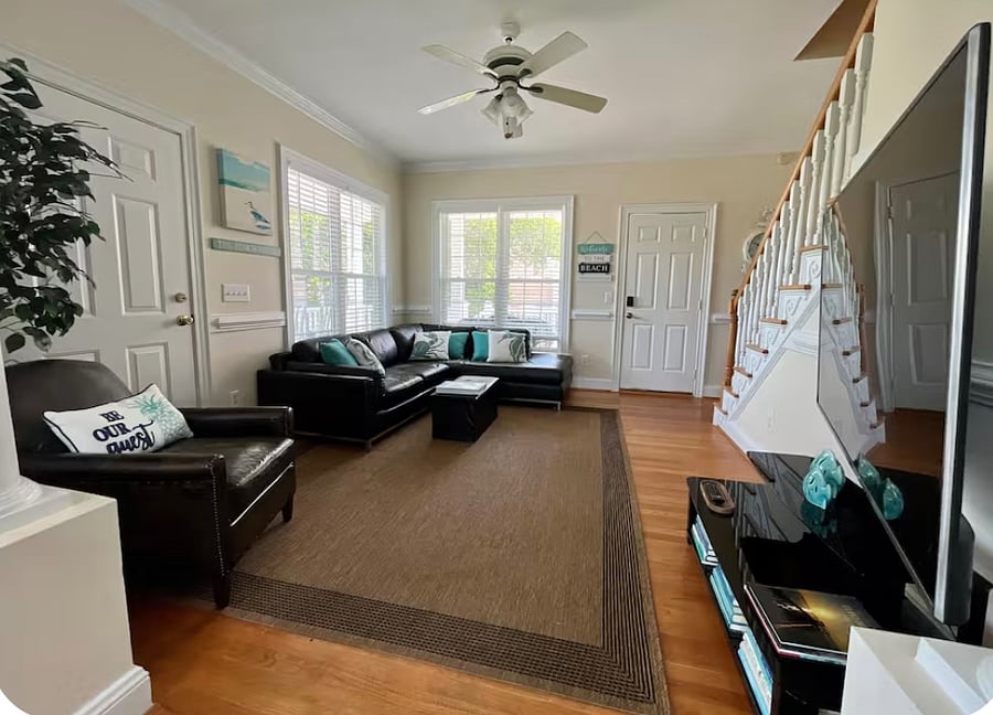Living Room with large HDTV