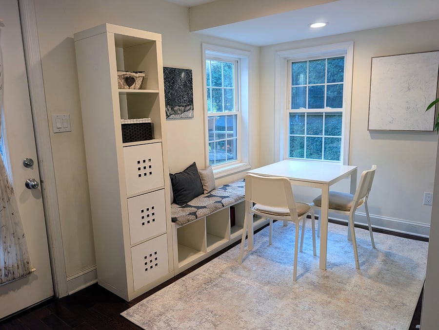 Flex backroom with direct access to deck
