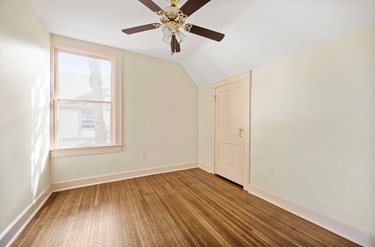Bedroom 3 is a dedicated work space.