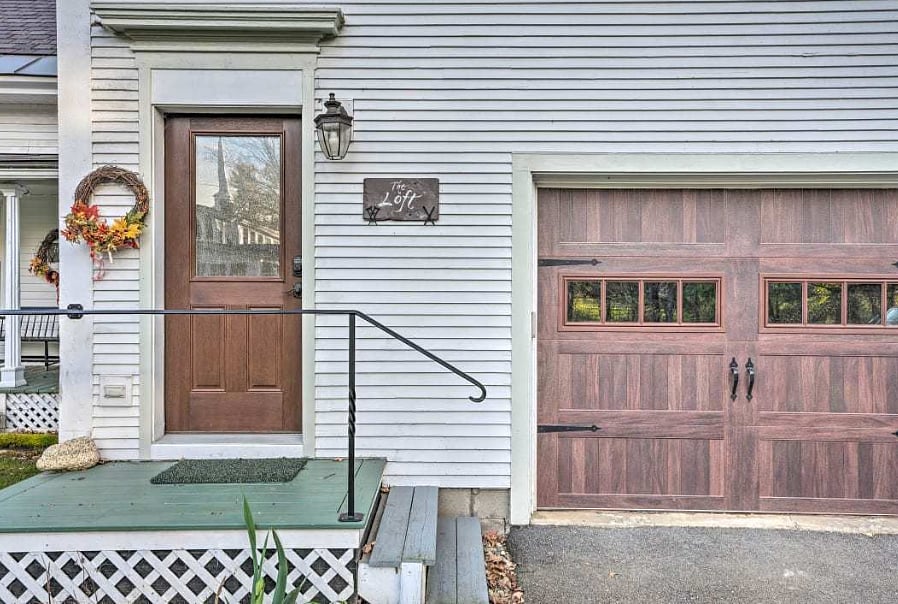 Your private entrance has ample closet/storage space just inside this door.