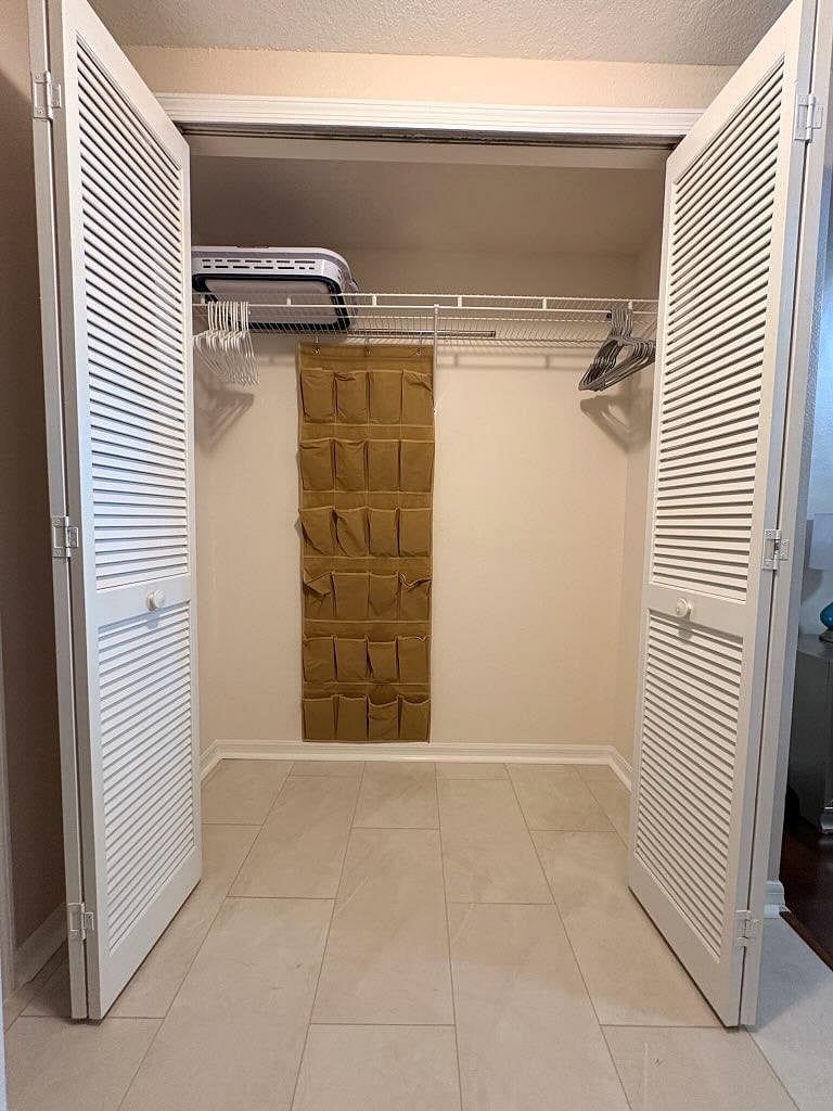 One of two closets
