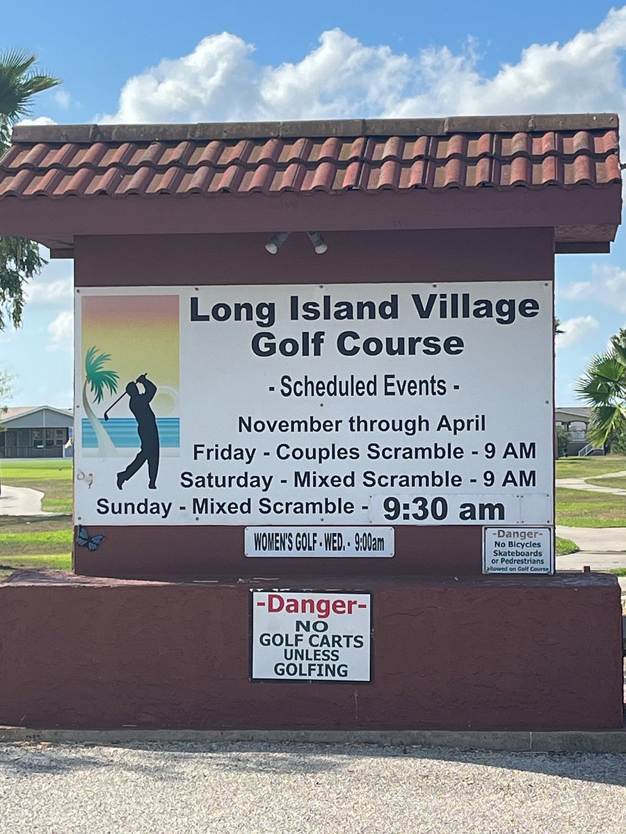 Green fees apply