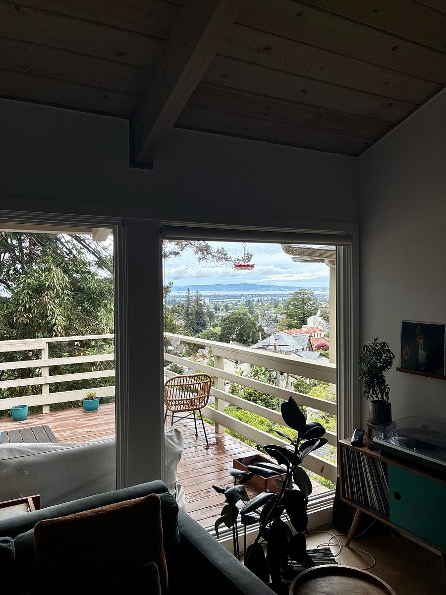 Looking at the view after a rainy day.
