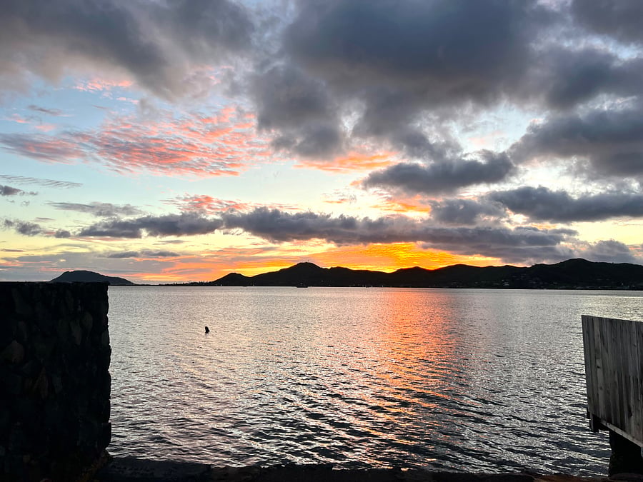Magnificent sunrises steps away from the front door!