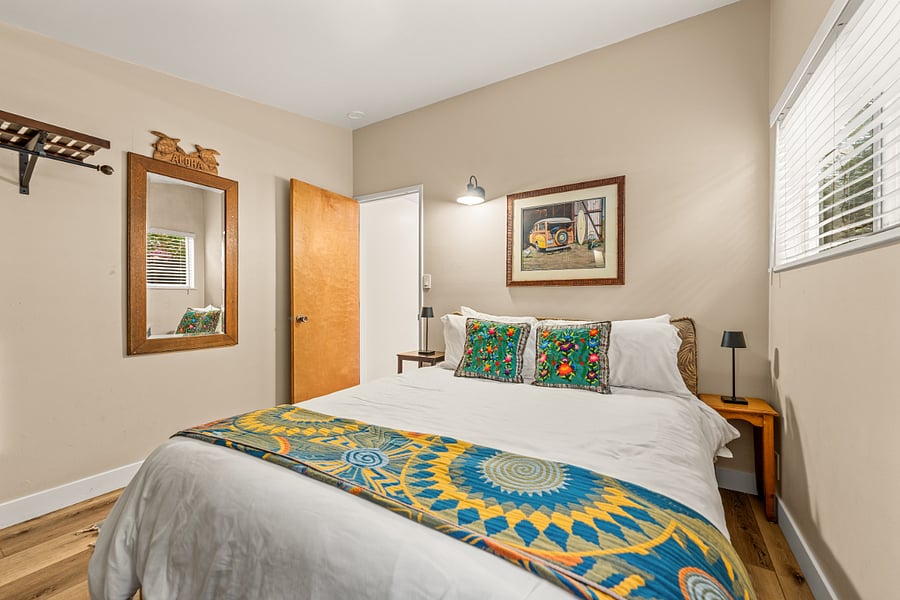 Third bedroom with queen bed downstairs