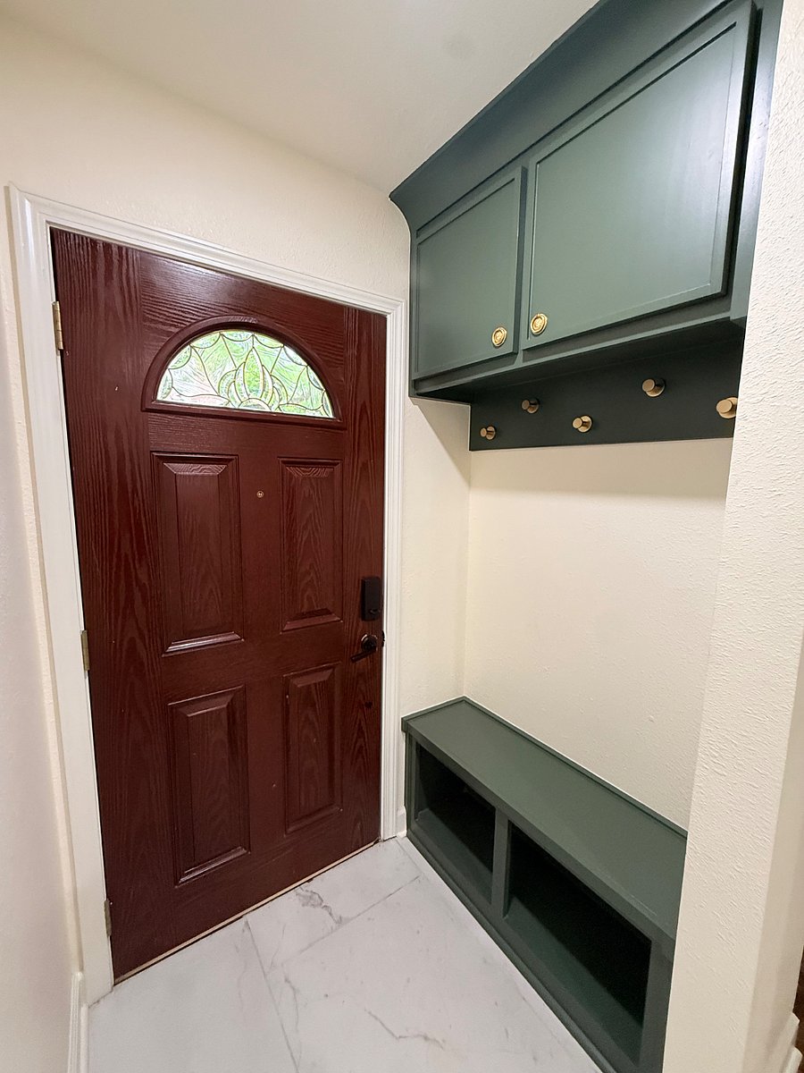 Back door and mudroom