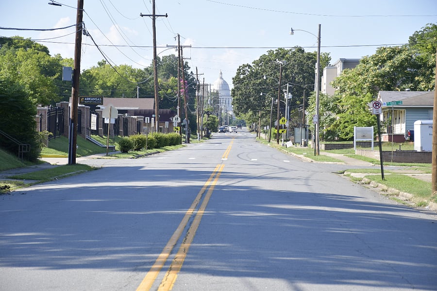 Our state capital building can be seen from the street as soon as you back out of the driveway!
