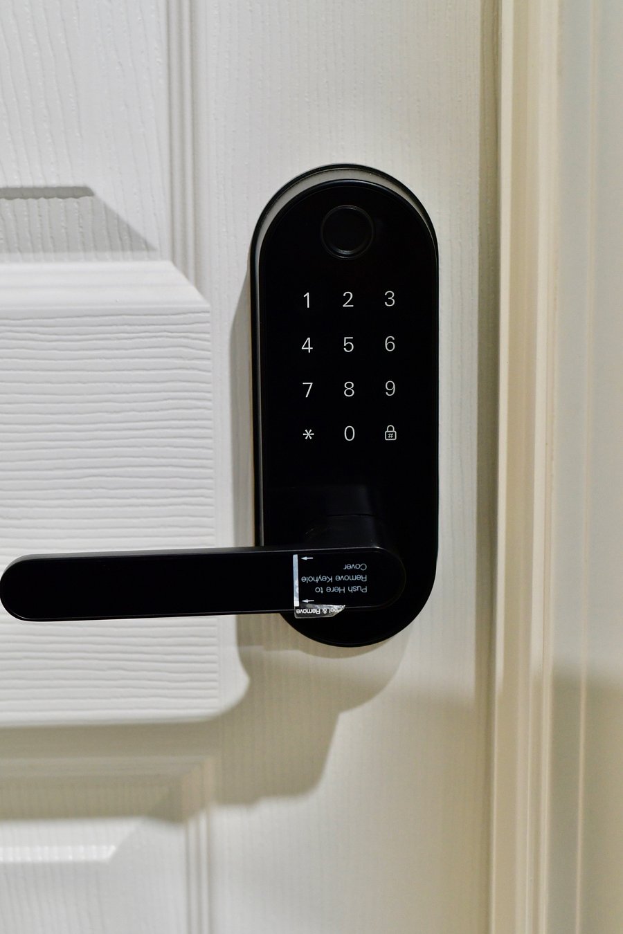 Smart lock on each bedroom door. 
